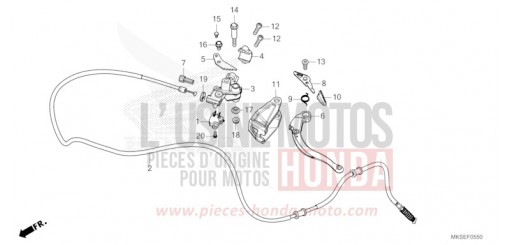 LEVA FRENO DI STAZIONAMENTO CRF1100D4M di 2021